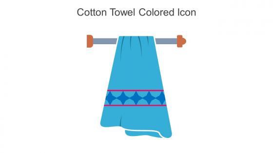Cotton Towel Colored Icon In Powerpoint Pptx Png And Editable Eps Format