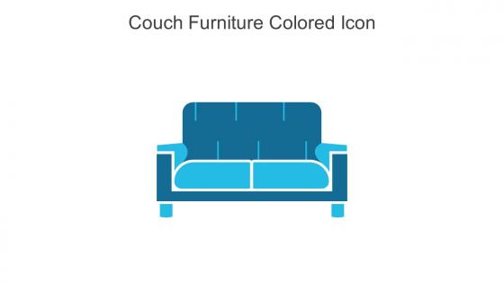 Couch Furniture Colored Icon In Powerpoint Pptx Png And Editable Eps Format