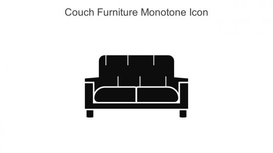 Couch Furniture Monotone Icon In Powerpoint Pptx Png And Editable Eps Format