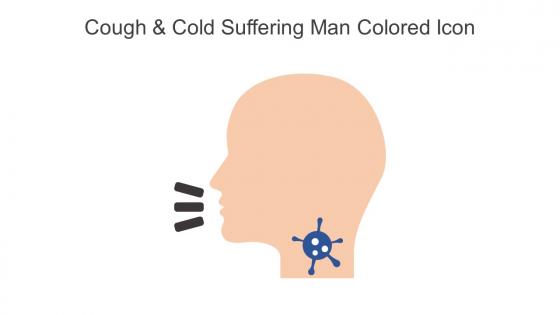 Cough And Cold Suffering Man Colored Icon In Powerpoint Pptx Png And Editable Eps Format