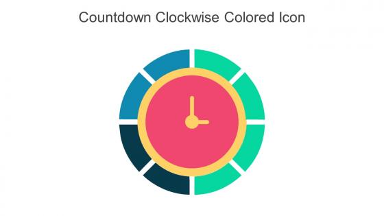 Countdown Clockwise Colored Icon In Powerpoint Pptx Png And Editable Eps Format