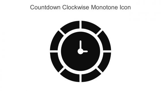 Countdown Clockwise Monotone Icon In Powerpoint Pptx Png And Editable Eps Format