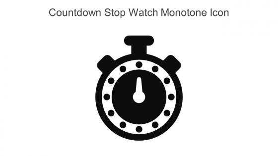 Countdown Stop Watch Monotone Icon In Powerpoint Pptx Png And Editable Eps Format