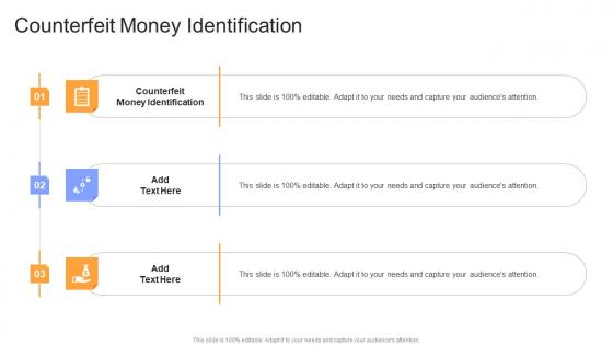 Counterfeit Money Identification In Powerpoint And Google Slides Cpb