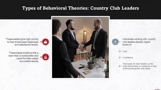 Country Club Leaders As A Type A Behavioral Theory Training Ppt