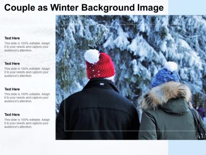 Couple as winter background image