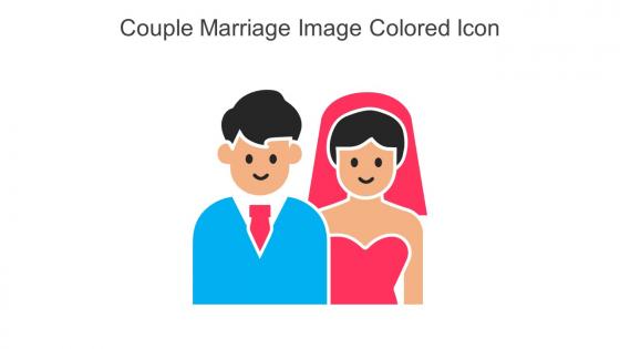Couple Marriage Image Colored Icon In Powerpoint Pptx Png And Editable Eps Format