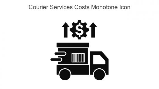 Courier Services Costs Monotone Icon In Powerpoint Pptx Png And Editable Eps Format
