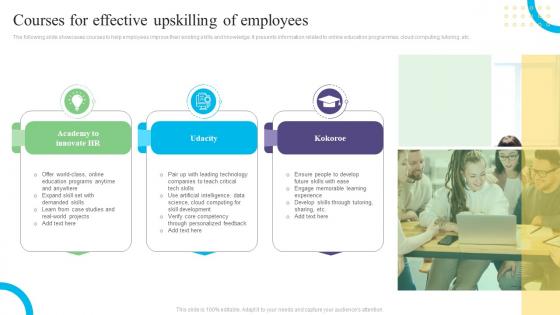 Courses For Effective Upskilling Of Employees