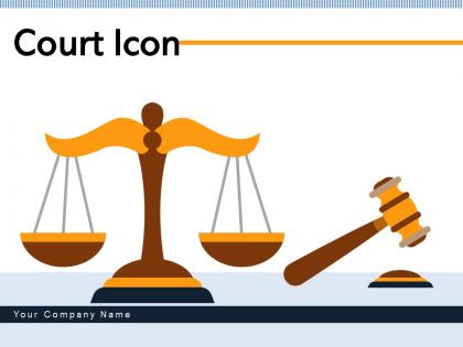 Court Icon Measuring Document Pillars Navigation Hearing