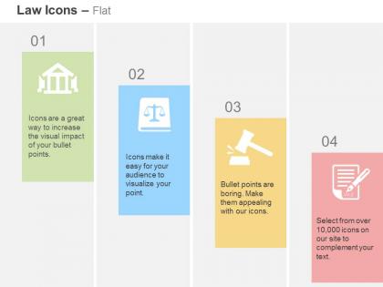 Court justice scale gavel note ppt icons graphics