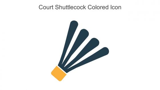 Court Shuttlecock Colored Icon In Powerpoint Pptx Png And Editable Eps Format