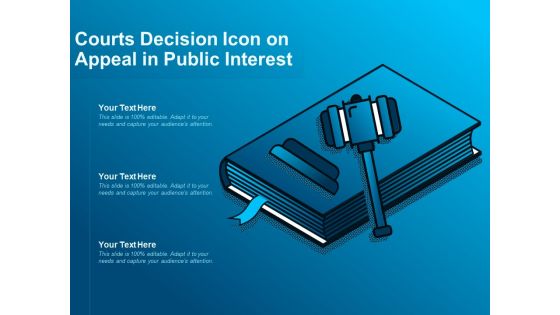 Courts decision icon on appeal in public interest