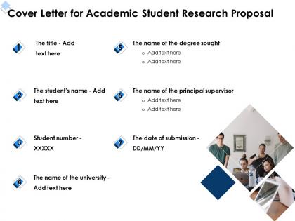 Cover letter for academic student research proposal ppt powerpoint infographic