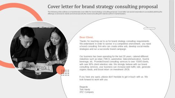 Cover Letter For Brand Strategy Consulting Proposal Ppt Powerpoint Presentation File Icon