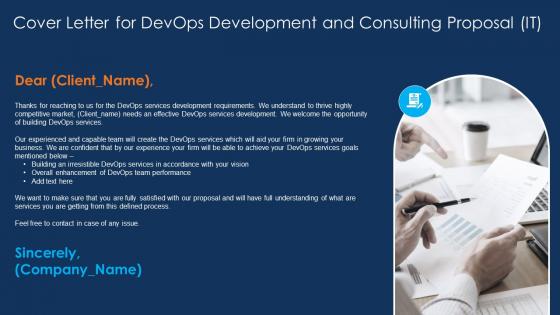Cover Letter For DevOps Development And Consulting Proposal IT