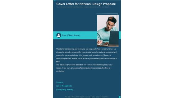 Cover Letter For Network Design Proposal One Pager Sample Example Document