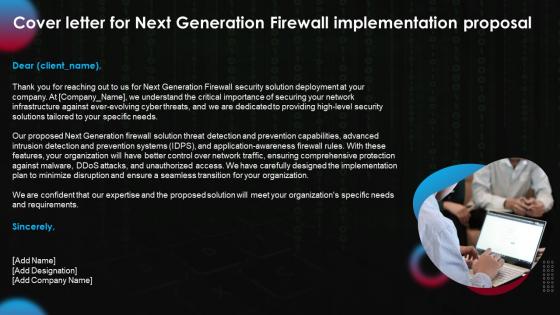 Cover Letter For Next Generation Firewall Implementation Next Generation Firewall Implementation