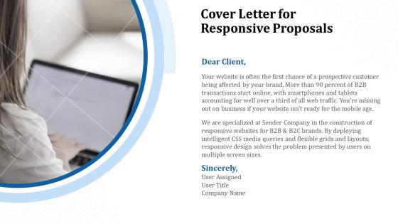 Cover letter for responsive proposals ppt powerpoint presentation background