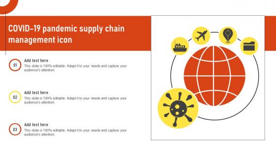 Covid 19 Pandemic Supply Chain Management Icon