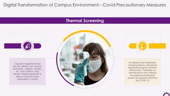 Covid Precautionary Measures Thermal Screening In Educational Campuses Training Ppt