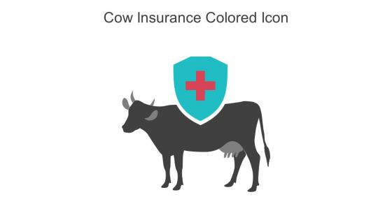 Cow Insurance Colored Icon In Powerpoint Pptx Png And Editable Eps Format