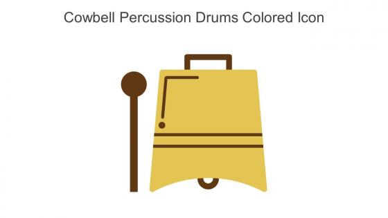 Cowbell Percussion Drums Colored Icon In Powerpoint Pptx Png And Editable Eps Format