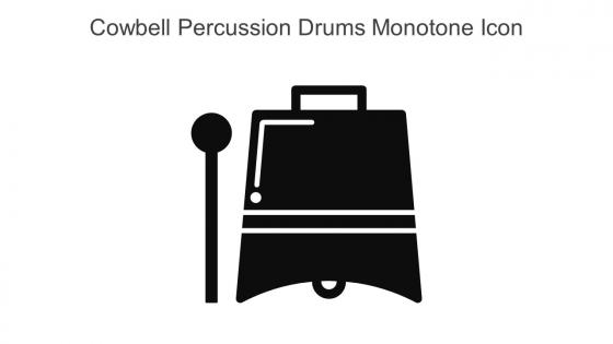 Cowbell Percussion Drums Monotone Icon In Powerpoint Pptx Png And Editable Eps Format