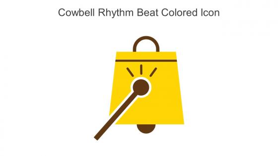 Cowbell Rhythm Beat Colored Icon In Powerpoint Pptx Png And Editable Eps Format