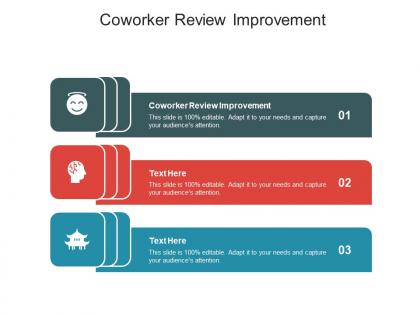 Coworker review improvement ppt powerpoint presentation portfolio deck cpb