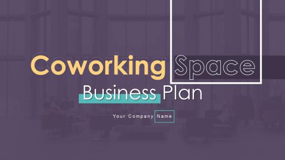 Coworking Space Business Plan Powerpoint Presentation Slides BP