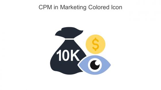 CPM In Marketing Colored Icon In Powerpoint Pptx Png And Editable Eps Format