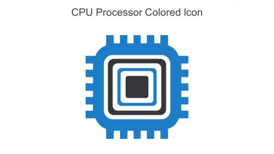 CPU Processor Colored Icon In Powerpoint Pptx Png And Editable Eps Format