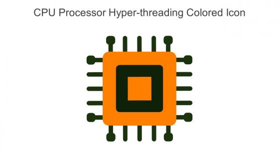 CPU Processor Hyper Threading Colored Icon In Powerpoint Pptx Png And Editable Eps Format