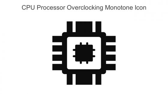CPU Processor Overclocking Monotone Icon In Powerpoint Pptx Png And Editable Eps Format