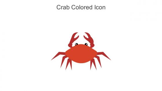 Crab Colored Icon In Powerpoint Pptx Png And Editable Eps Format