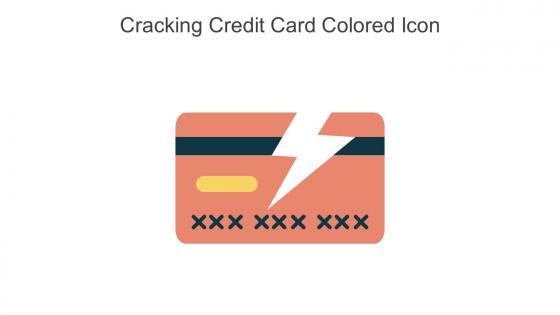 Cracking Credit Card Colored Icon In Powerpoint Pptx Png And Editable Eps Format