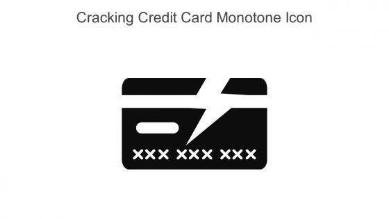 Cracking Credit Card Monotone Icon In Powerpoint Pptx Png And Editable Eps Format