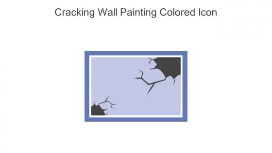 Cracking Wall Painting Colored Icon In Powerpoint Pptx Png And Editable Eps Format