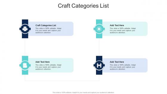Craft Categories List In Powerpoint And Google Slides Cpb