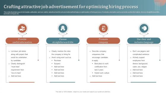 Crafting Attractive Job Advertisement For Optimizing Hiring Process
