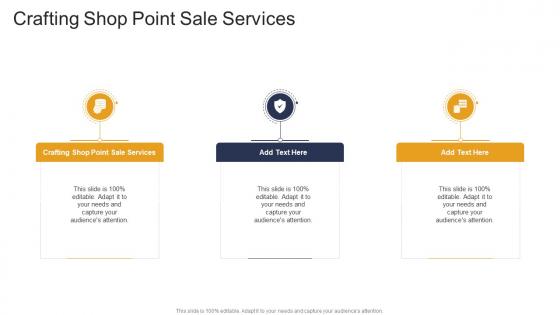 Crafting Shop Point Sale Services In Powerpoint And Google Slides Cpb