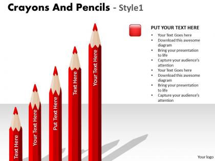 Crayons and pencils style 1 ppt 3