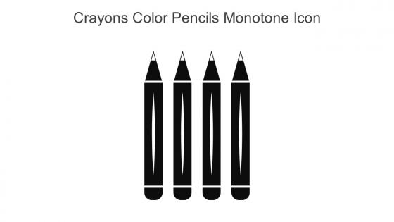 Crayons Color Pencils Monotone Icon In Powerpoint Pptx Png And Editable Eps Format