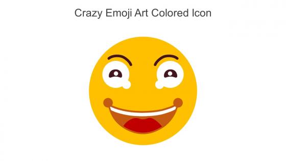 Crazy Emoji Art Colored Icon In Powerpoint Pptx Png And Editable Eps Format