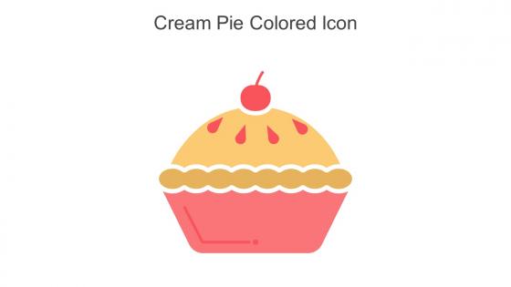 Cream Pie Colored Icon In Powerpoint Pptx Png And Editable Eps Format