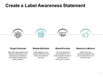 Create a label awareness statement ppt powerpoint presentation slide