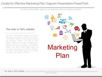 Create an effective marketing plan diagram presentation powerpoint