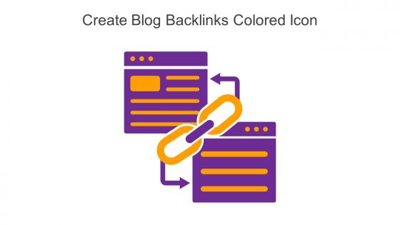 Create Blog Backlinks Colored Icon In Powerpoint Pptx Png And Editable Eps Format