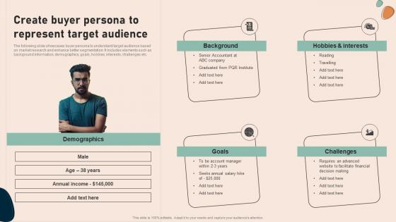 Create Buyer Persona To Represent Target Effective Real Time Marketing MKT SS V